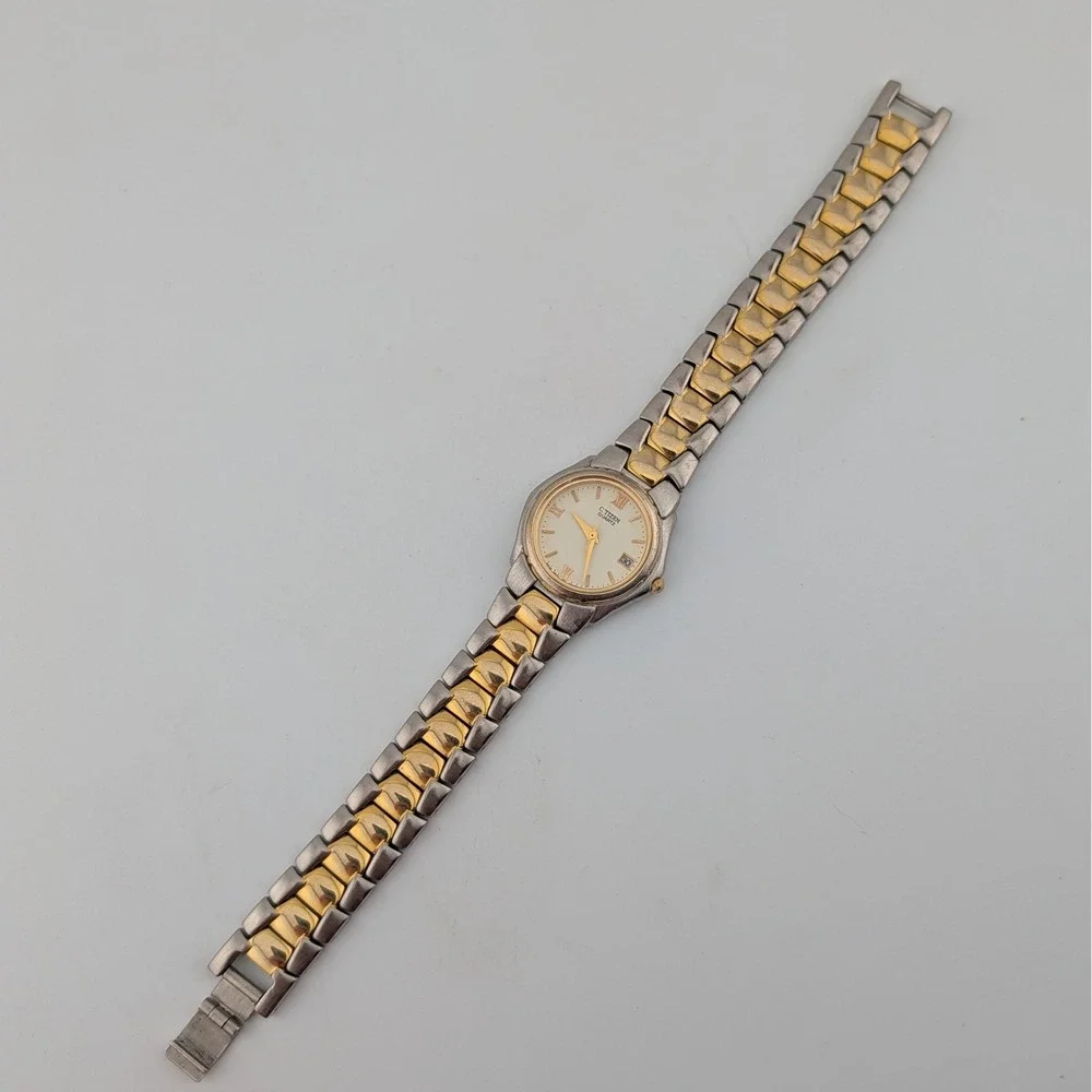 Citizen 1012-S76167 Women's Two Tone Quartz Watch Roman Numerals 26mm 7